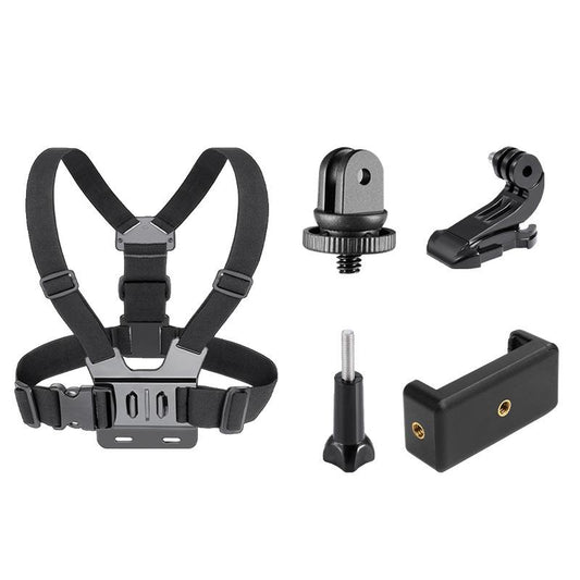 Extensive Use Multiple Connection Points Mount Harness Camera Phone Chest Strap