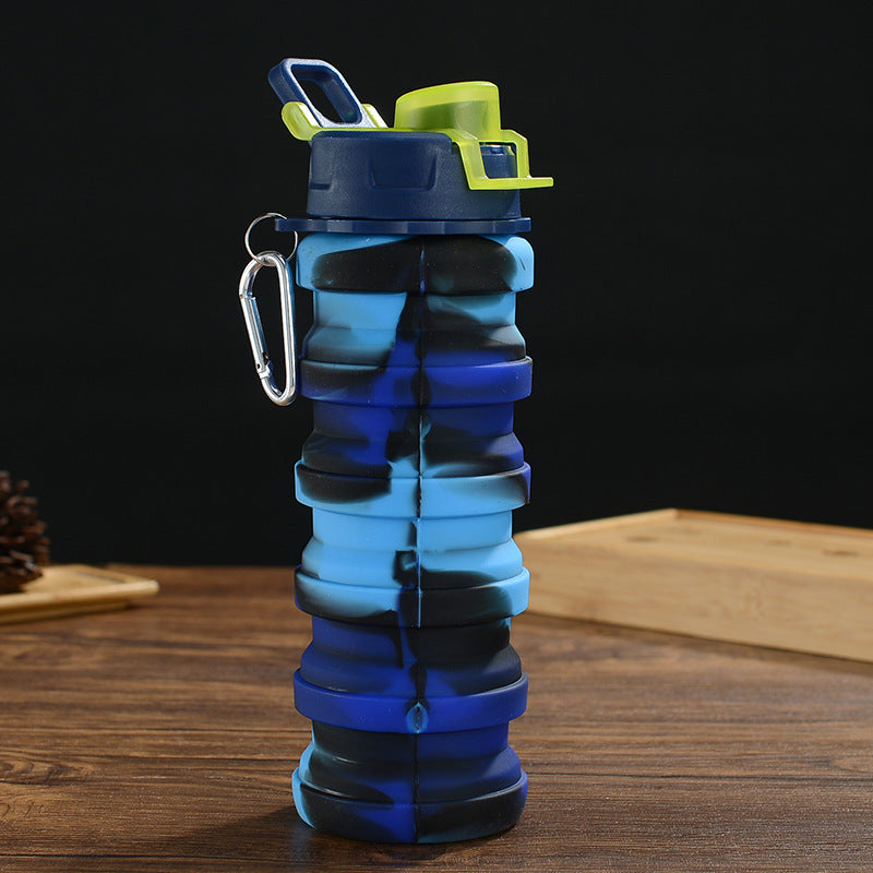 500ML Foldable Silicone Sport Water Bottle