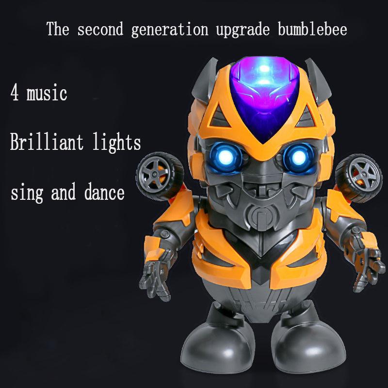 Dancing Bumble-bee Electric Dance Robot Toy With Light And Music Children Birthday Christmas Gifts