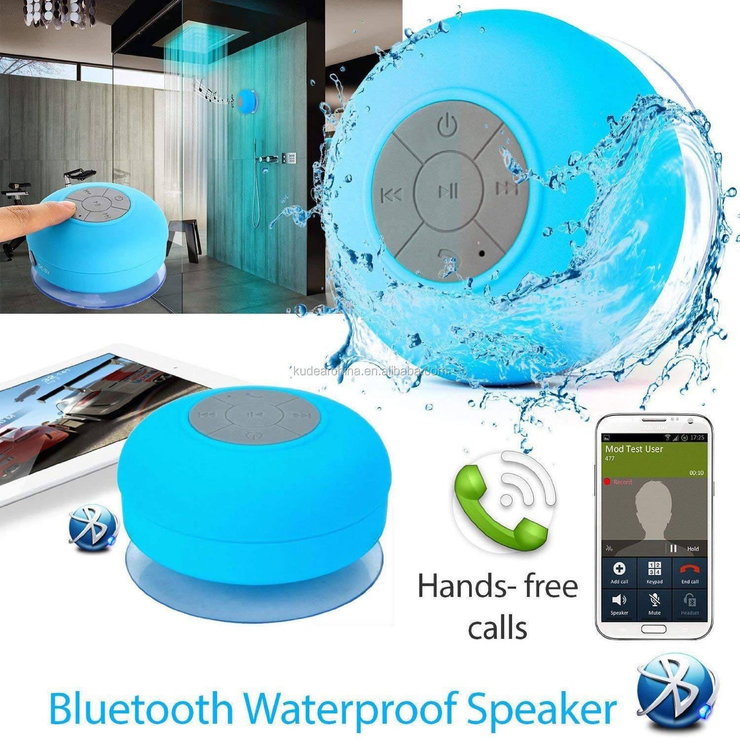 Bluetooth Speaker Mini Waterproof Shower Wireless Speaker