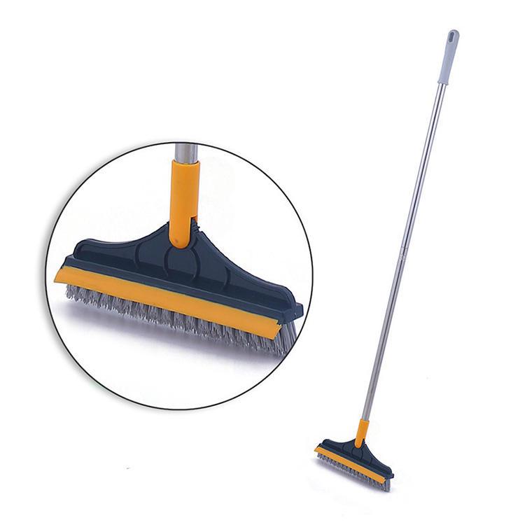Rotating Bathroom Kitchen Floor Crevice Cleaning Brush Brushes Long Handle Stiff Broom Mop for Washing Windows Toilet Brush