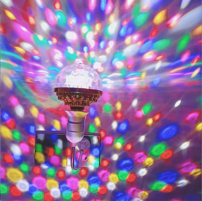 LED Full Color Rotating Stage Lamp Home Decorative Led Night Lights
