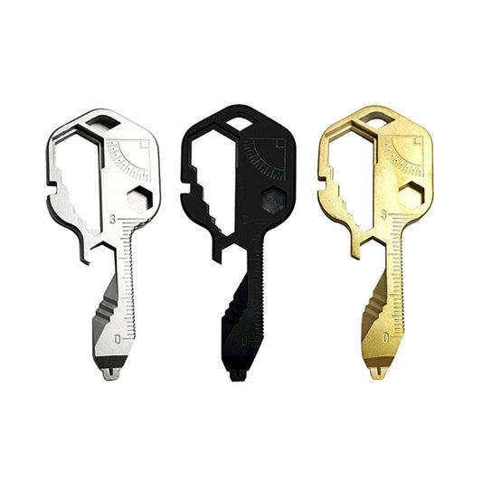24 In 1 Stainless Steel Multifunctional Keyring Wrench