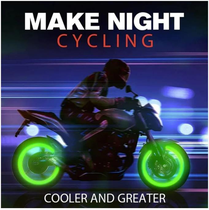 Lighted Plastic Tire Valve Caps Car Motorcycle Bike Valve Stem Covers Wheel Rim Valve Mini Caps