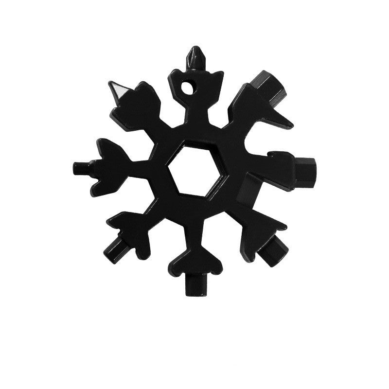 Multifunctional Snowflake Wrench 18 in 1 Snowflake Screwdriver Bottle Opener Outdoor Snowflake Portable Wrench Tool