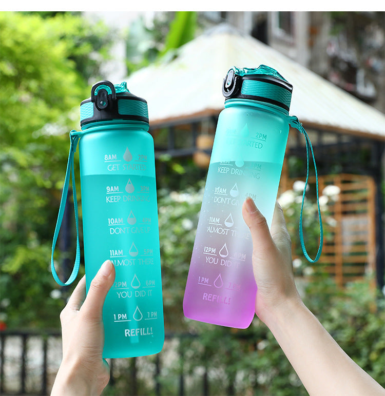 Hot Sale 1000ML Gradient Sport Water Bottle