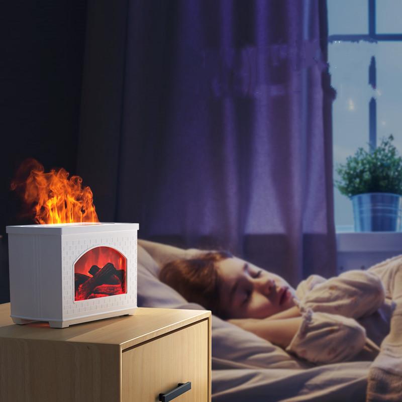 New Aromatic Flame Fireplace Humidifier Fenweil Night Lamp