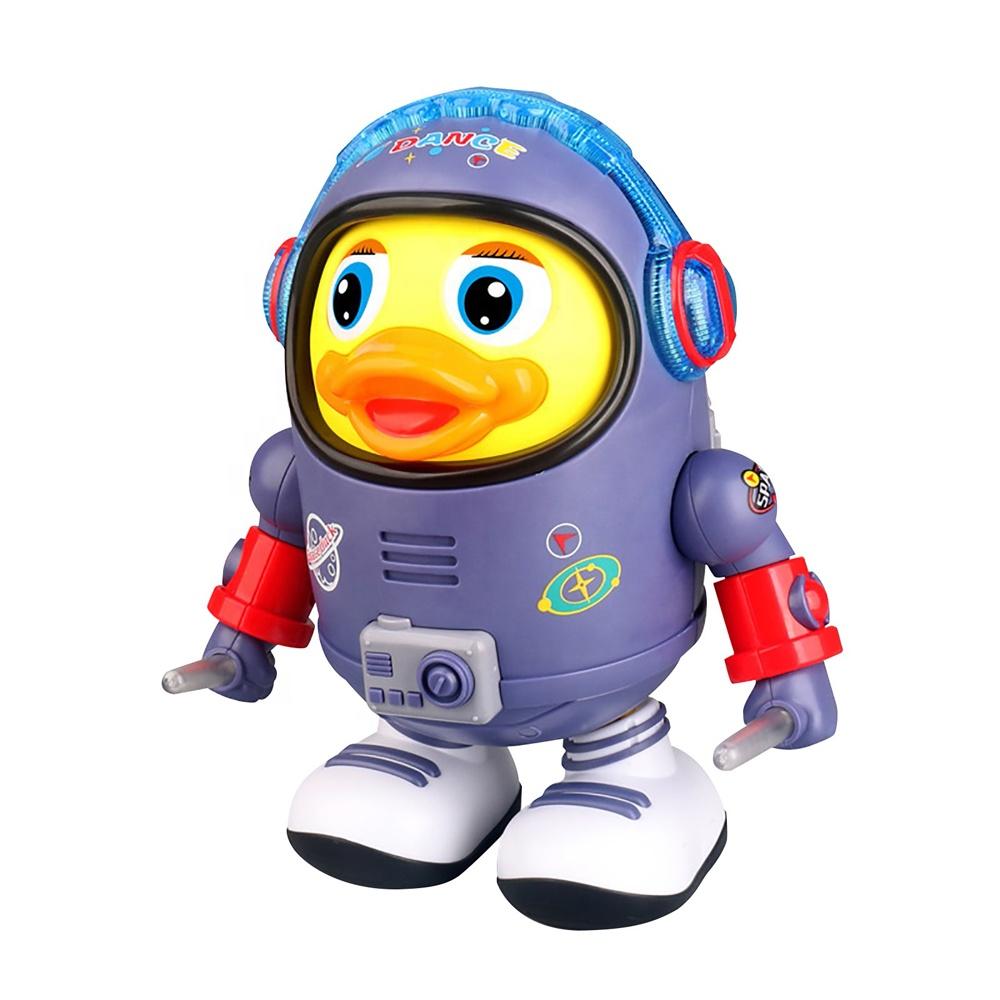 New Arrival Electric Dancing Swinging Walking Robot Duck Toy Interactive Singing With Light Music