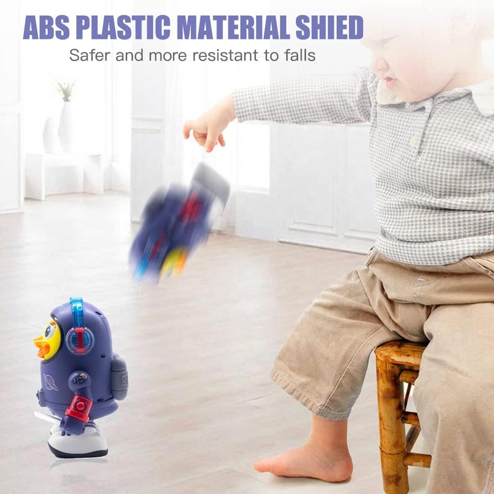 New Arrival Electric Dancing Swinging Walking Robot Duck Toy Interactive Singing With Light Music