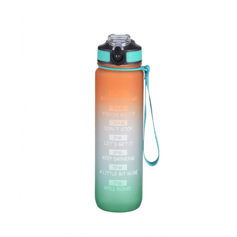 Hot Sale 1000ML Gradient Sport Water Bottle